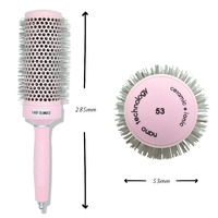 Foxy Blondes - Extra long (LARGE) Round Barrel Brush - Pink
