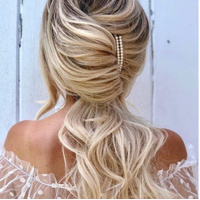 Pink Pewter Grace Kelly - Pearl Bobby Pins