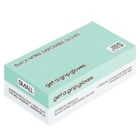 Get a Grip Gloves - Black Nitrile Disposable Gloves 