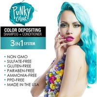 Punky Colour Depositing Shampoo+Conditioner - Tealistic 