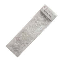 Pink Pewter No Snag Clear Elastic Hair Ties