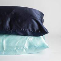 100% Mulberry Silk Pillowcase - Light Blue