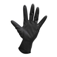 Robert de Soto Black Satin Ultra Reusable Gloves 4pk