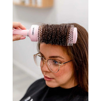 Foxy Blondes - Extra long (LARGE) Round Barrel Brush - Pink
