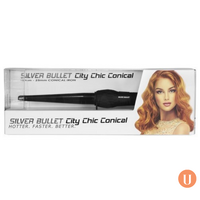 City Chic Regular Ceramic Conical Curling Iron Black 