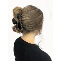 Pink Pewter Glossy Claw Hair Clip