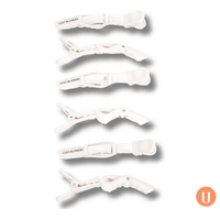 Foxy Blondes Hair Grip Clips - White