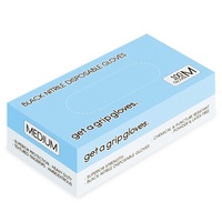 Get a Grip Gloves - Black Nitrile Disposable Gloves 