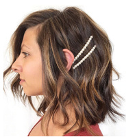 Pink Pewter Grace Kelly - Pearl Bobby Pins