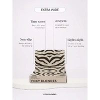 Foxy Blondes Pre Cut Extra Wide Pop Up Foil - Zebra