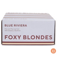 Foxy Blondes Pre-cut Pop Up Foil - Blue Riviera