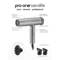Pro-One Aerolite Hairdryer - Titanium