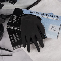 Robert deSoto Black Satin Ultra Reusable Gloves 10 Pack