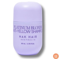 NAK Platinum Blonde Anti-Yellow Shampoo - Travel Size 80mL