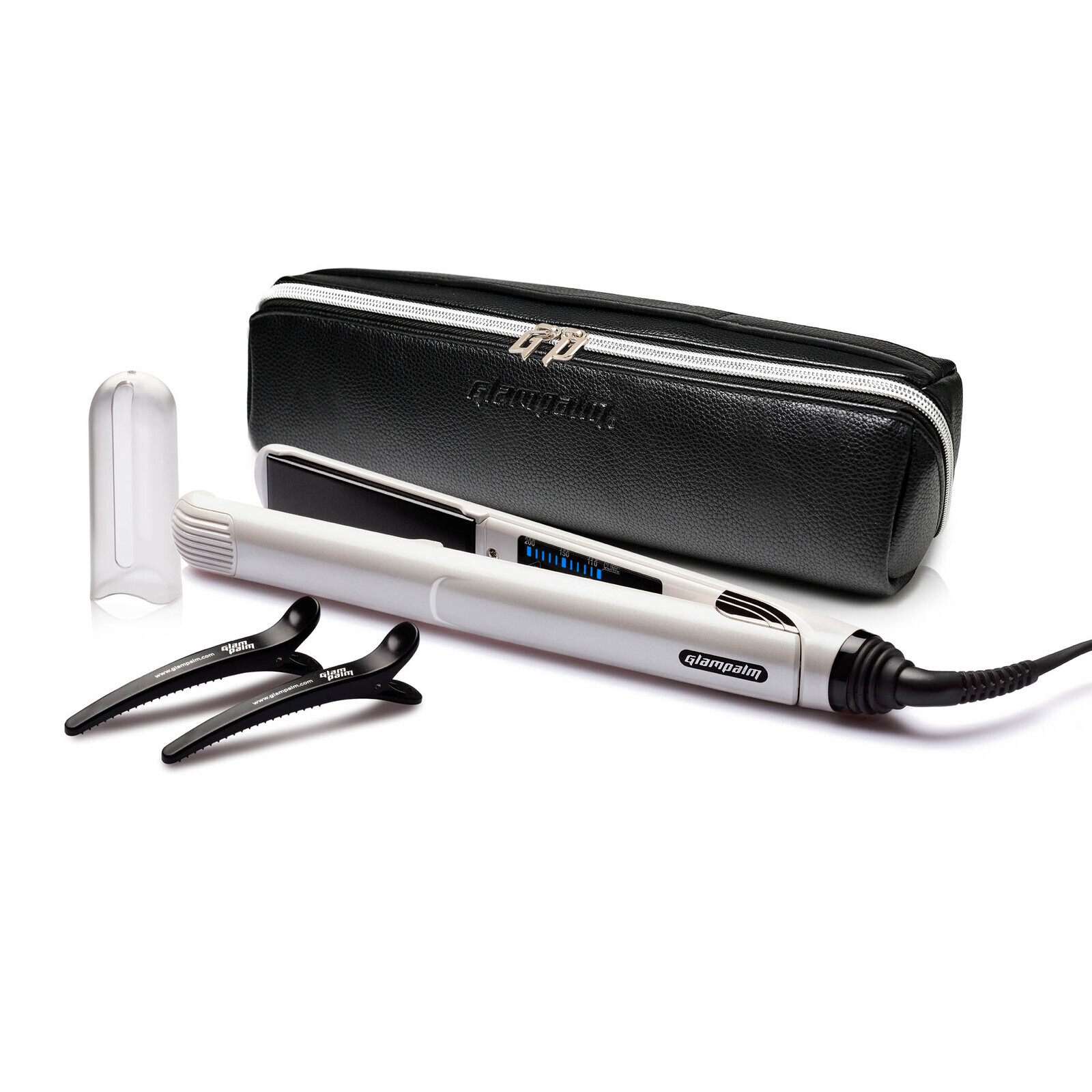GlamPalm CLINIC 24mm Diamond White Classic Series Shop Hair Straightener Hairbyu