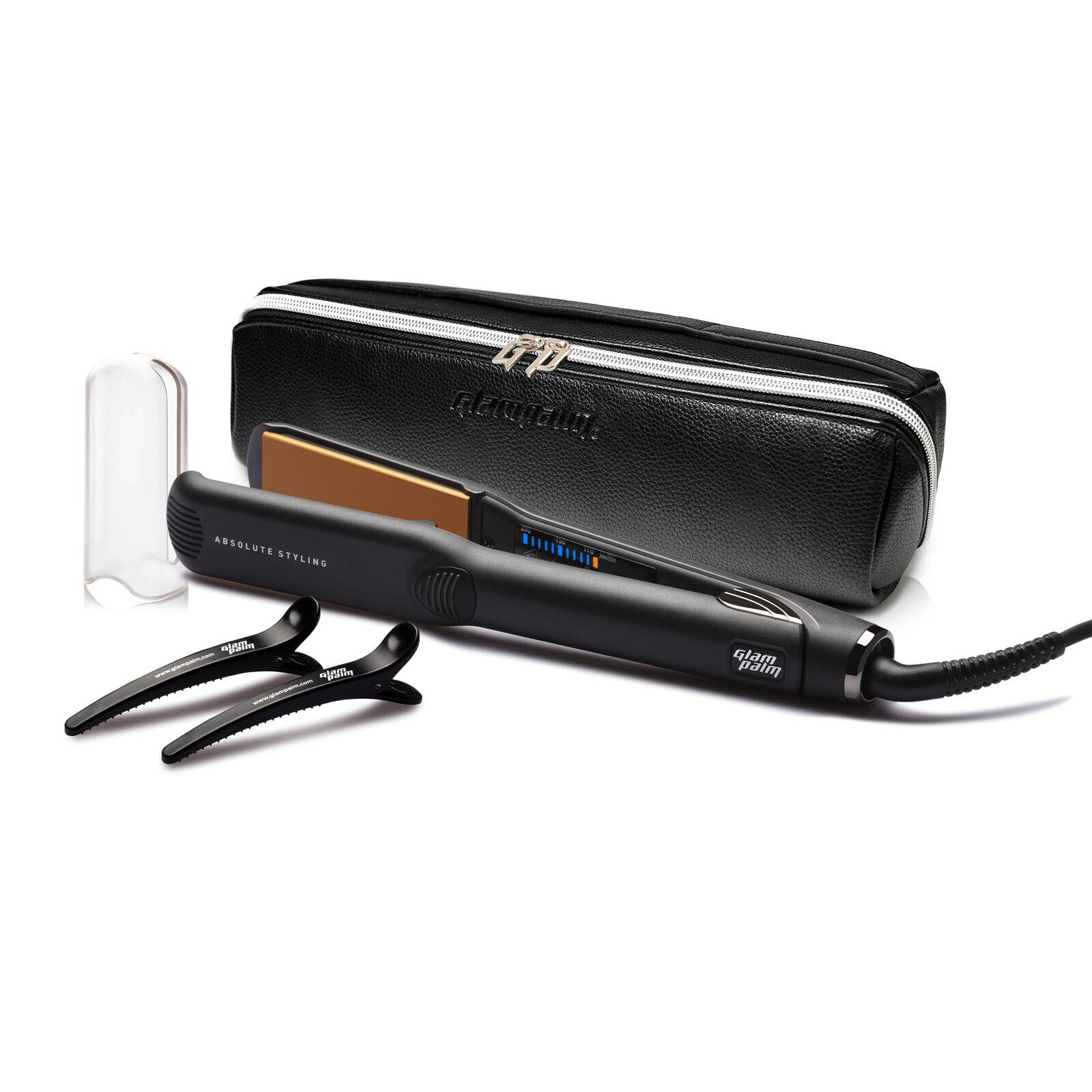 GlamPalm CLINIC Series Pro 32mm Midnight Black Shop Hair Straightener Hairbyu