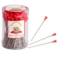 999 Metal Roller Pins - Red 100pce