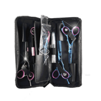 Scissor Kit – Blue Titanium Coated - Left Handed
