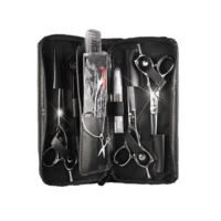 Cosmo/Barber Student 3 Scissor Kit – Polished Silver - Right Handed