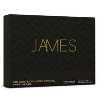 James Cosmetics 24K Gold & Collagen Crystal Smile Line Mask