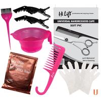 All U Need Colour Tool Kit + Keratin Protein Treatment - Pink