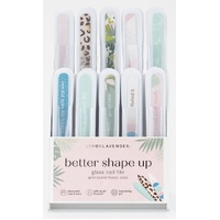 Lemon Lavender Better Shape Up Glass Nail Files