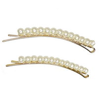 Pink Pewter Grace Kelly - Pearl Bobby Pins