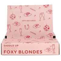 Foxy Blondes Pre Cut Extra Wide Pop Up Foil - Saddle Up
