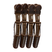 Walnut Croc Clips - 4 Pack