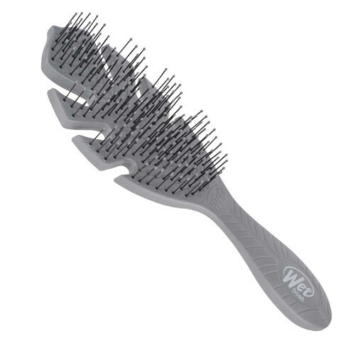 WetBrush Go Green Detangler Hair Brush Grey Leaf