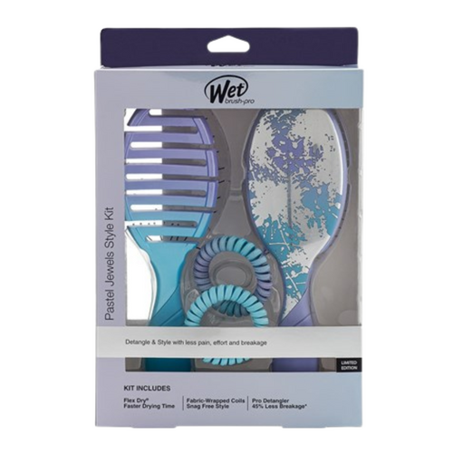 WetBrush Pro Pastel Jewel Detangling Kit
