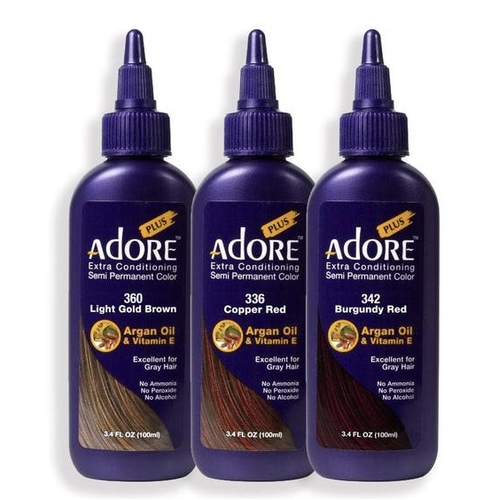 Adore Plus Semi Permanent Hair Colour Range