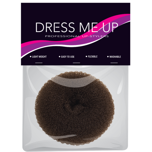 Dress Me Up Medium Hair Donut 14g - Brown
