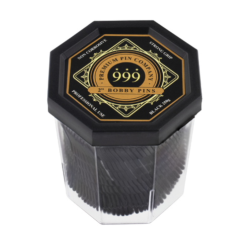 999 Bobby Pins 250g Tub 2" - Black Ball Tip 