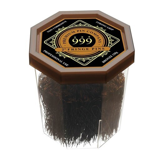 999 Fine Fringe Pins 120g Tub 2" - Bronze