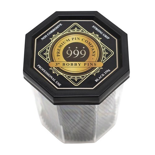 999 Bobby Pins 250g Tub 3" - Black Ball Tip