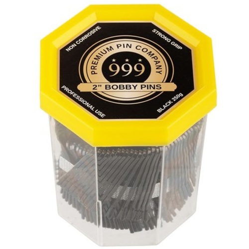 999 Bobby Pins Tub 2" - Black Ball Tip