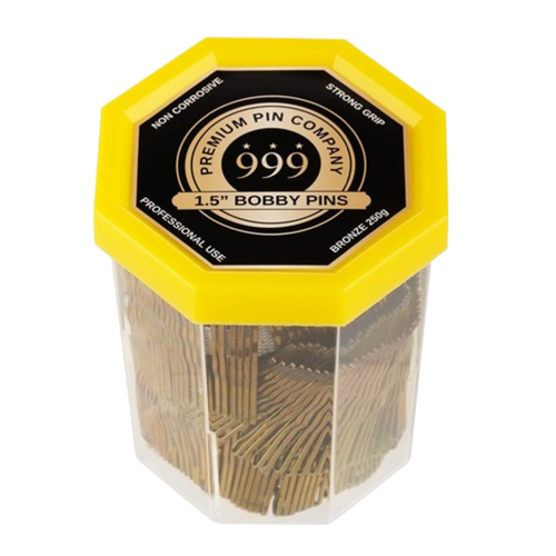 999 Bobby Pins Tub 1 1/2" - Bronze Ball Tip