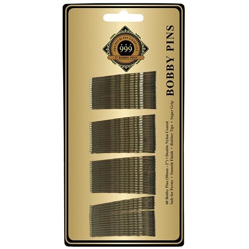 999 2” Bobby Pins 60pk - Bronze