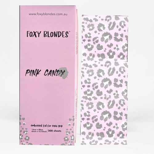Foxy Blondes Pre Cut Extra Long Balayage Foil - Pink Candy