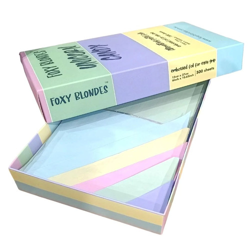 Foxy Blondes Pre-Cut Flat Pack Foil - Unicorn Candy