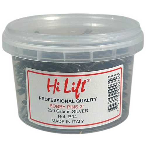 Hi Lift Bobby Pins Silver 250g 2" Tub