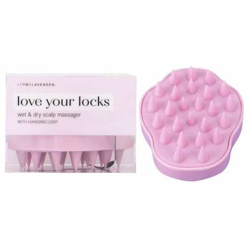 Love Your Locks Wet & Dry Scalp Massager - Pink