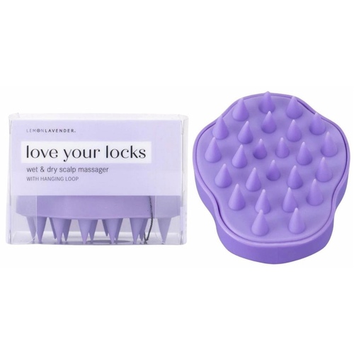 Love Your Locks Wet & Dry Scalp Massager - Purple