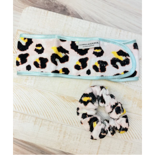 LemonLavender High & Dry Microfiber Scrunchie & Headband Duo