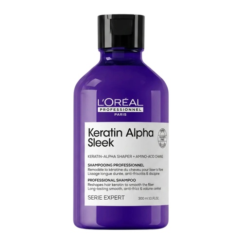 L'Oreal SERIE EXPERT Keratin Alpha Sleek Shampoo 300mL