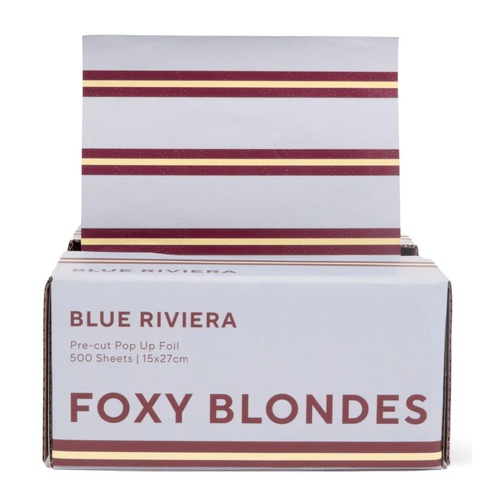 Foxy Blondes Pre-cut Pop Up Foil - Blue Riviera