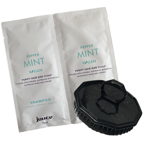 Juuce PepperMint 15mL Duo & Scalp Massage Brush