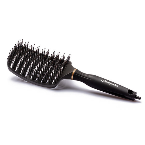 GlamPalm Boar Bristle Shine Paddle Brush