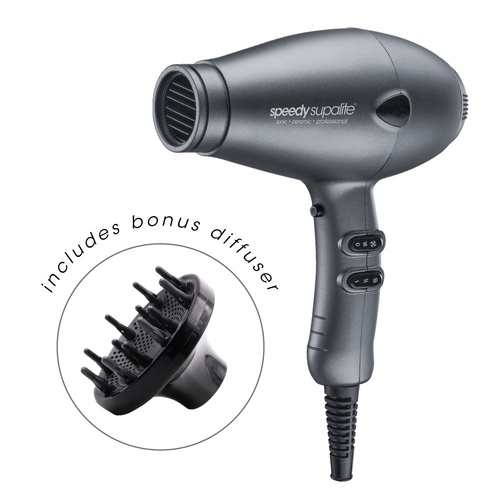 Speedy Supalite Professional Hairdryer – Graphite 